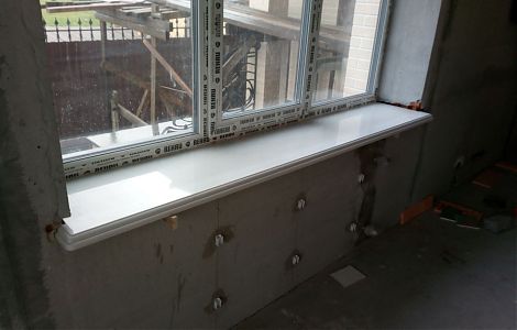 Подоконники из Bianco Sivec