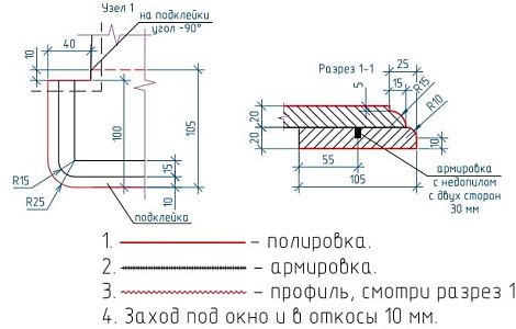 Подоконники из Bianco Sivec изображение 6