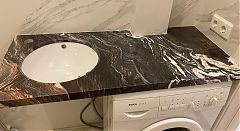 Столешница и панно из Cipollino ondulato