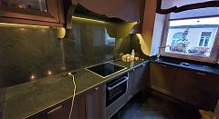 Столешница и остров из Brilliant Black