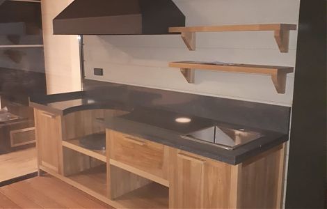 Столешница для казана из гранита G654 Sesame Black изображение 1